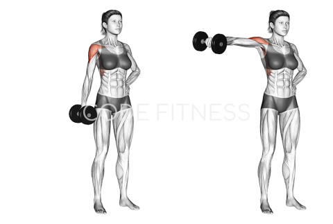 One-Arm Dumbbell Lateral Raise