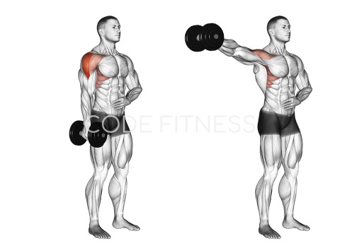 One-Arm Dumbbell Lateral Raise