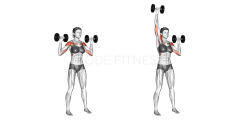 Alternating One-Arm Dumbbell Press