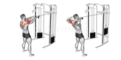 Standing Face Pull (with rope)