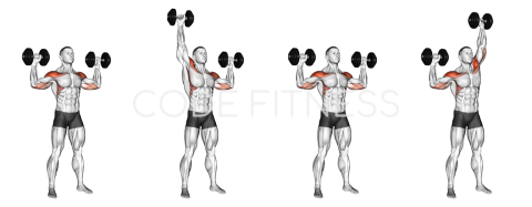 Alternating One-Arm Dumbbell Press