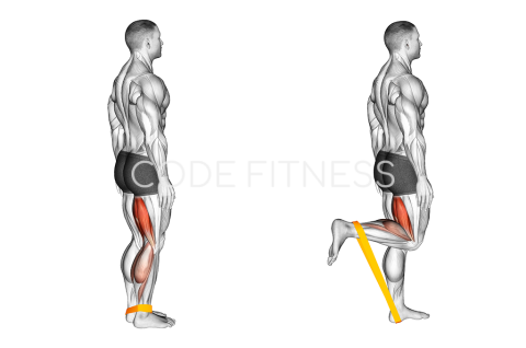 Resistance Band Leg Curl