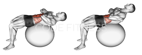 Crunch (on stability ball)